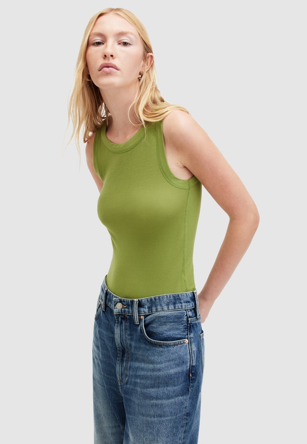 

Топ Rina AllSaints, цвет olive green