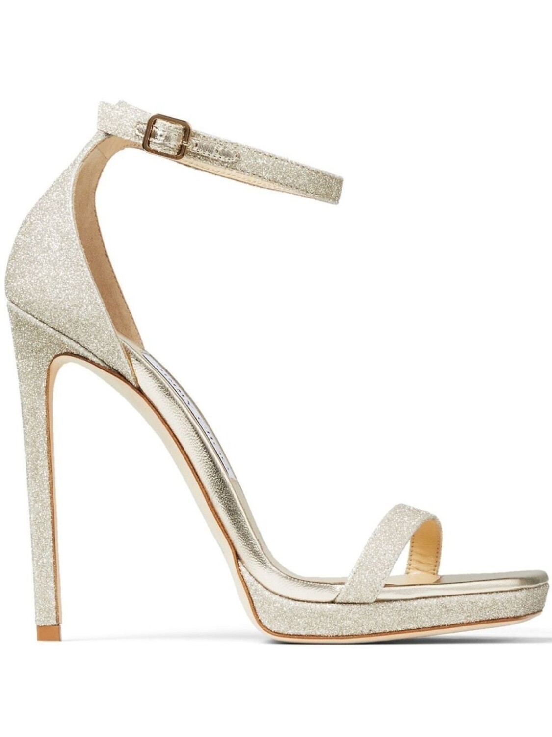 

Jimmy Choo босоножки Alva 120 с блестками, золотистый