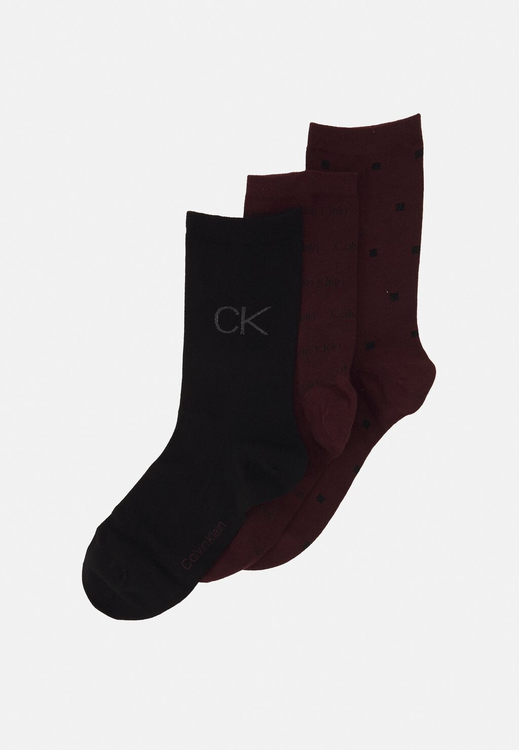 

Носки WOMEN LOGO GIFTBOX 3 PACK Calvin Klein Underwear, Бордо