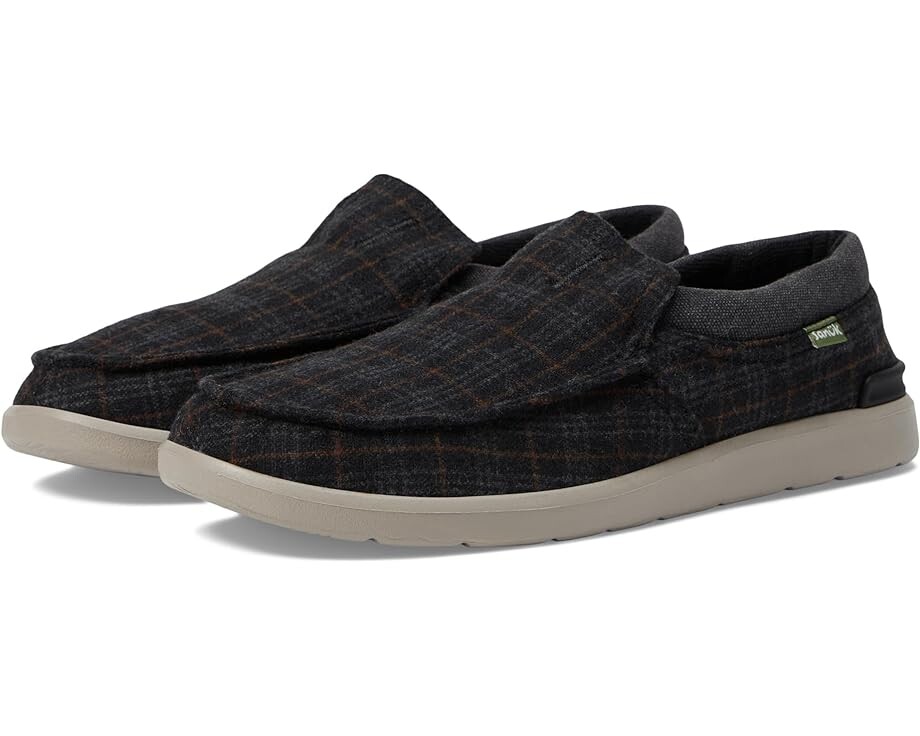 

Кроссовки Sanuk Sidewalk Surfer Lite 2 SL Plaid, черный