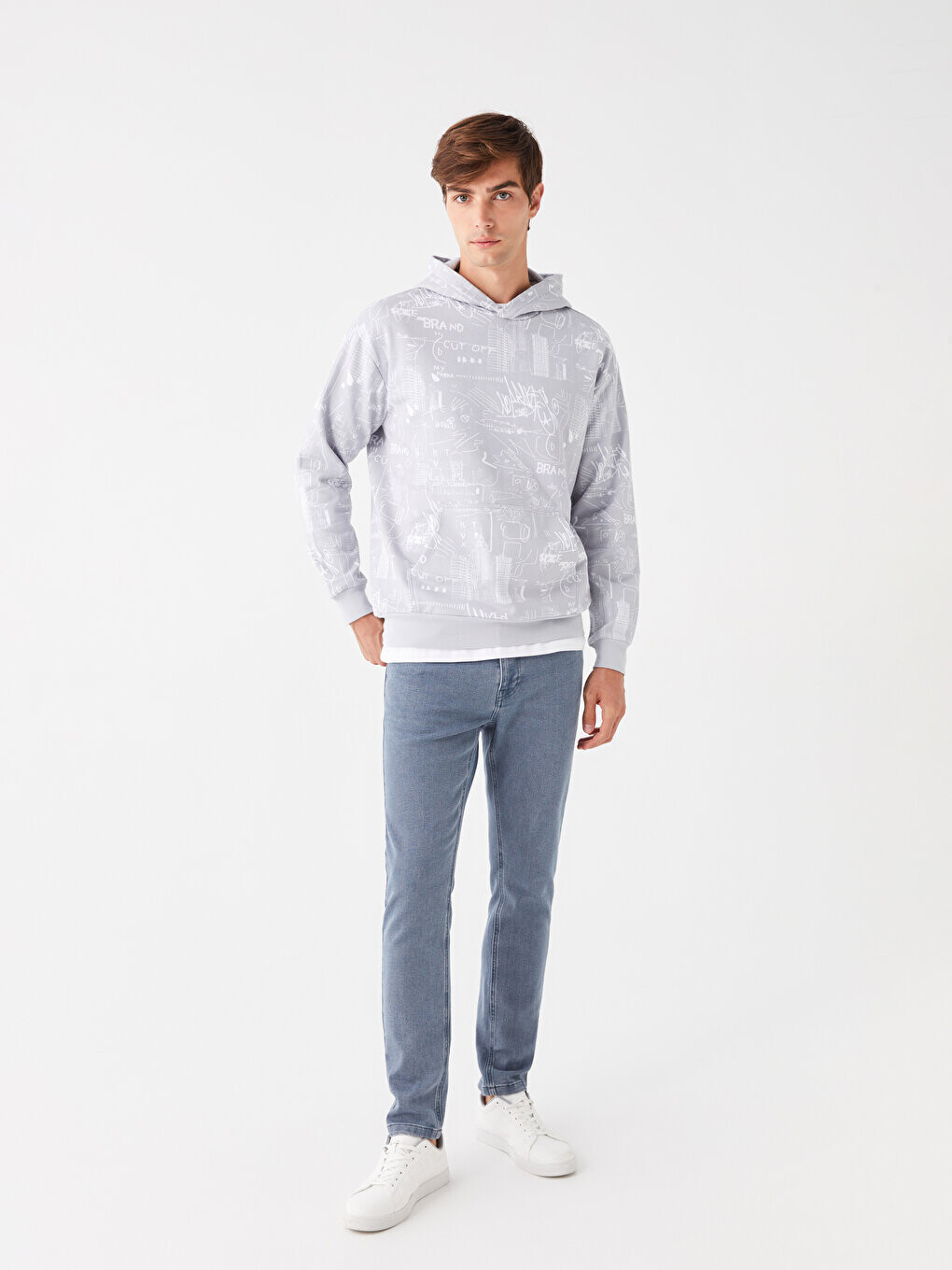 

Мужские джинсовые брюки 750 Slim Fit LCW ECO, среднее индиго родео