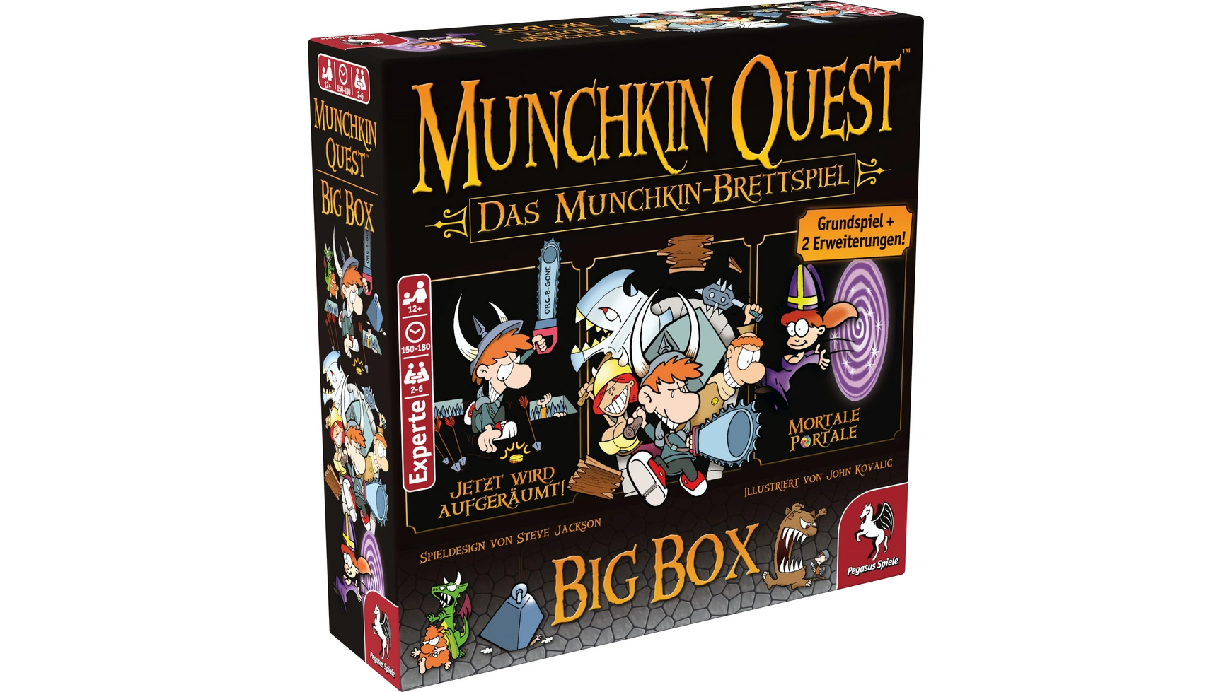 цена Pegasus Munchkin Quest Big Box веселая игра