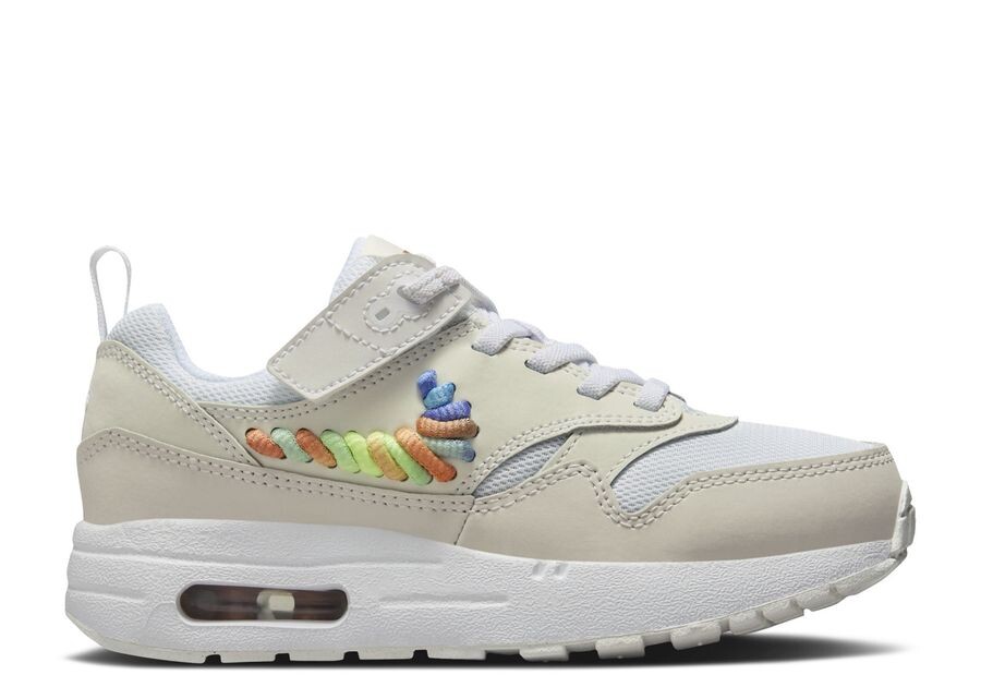 

Кроссовки Nike Air Max 1 SE EasyOn PS, цвет Rainbow Lace Swoosh