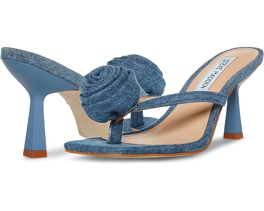 

Туфли Steve Madden Jannie Heeled Sandal, цвет Denim