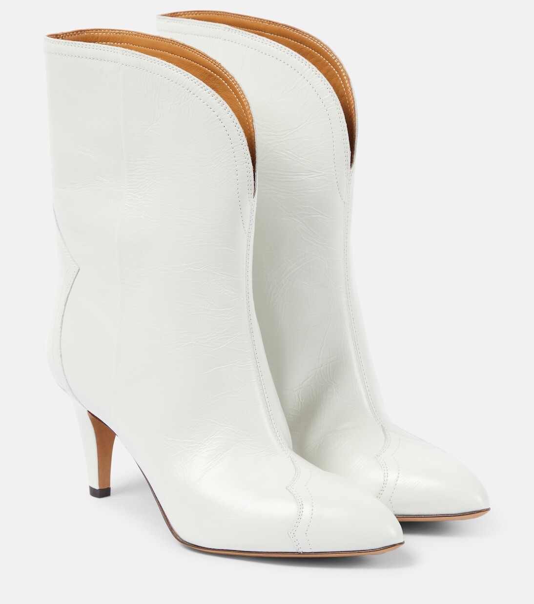 

Ботильоны из лакированной кожи Isabel Marant, белый