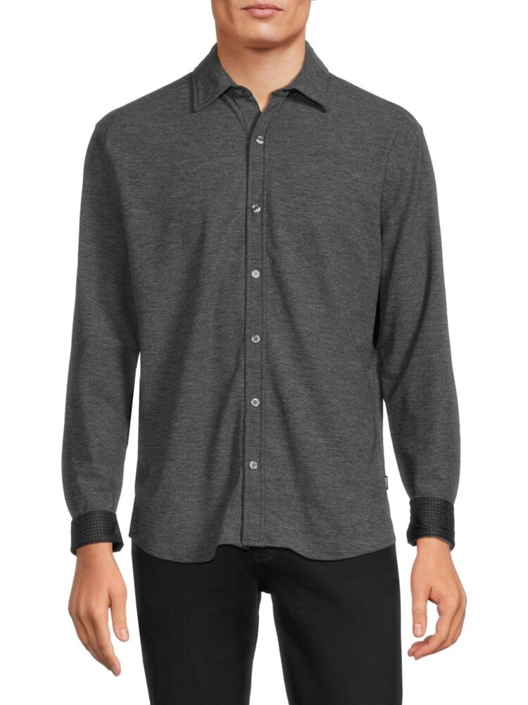 

Однотонная трикотажная рубашка Taylor Dkny, серый