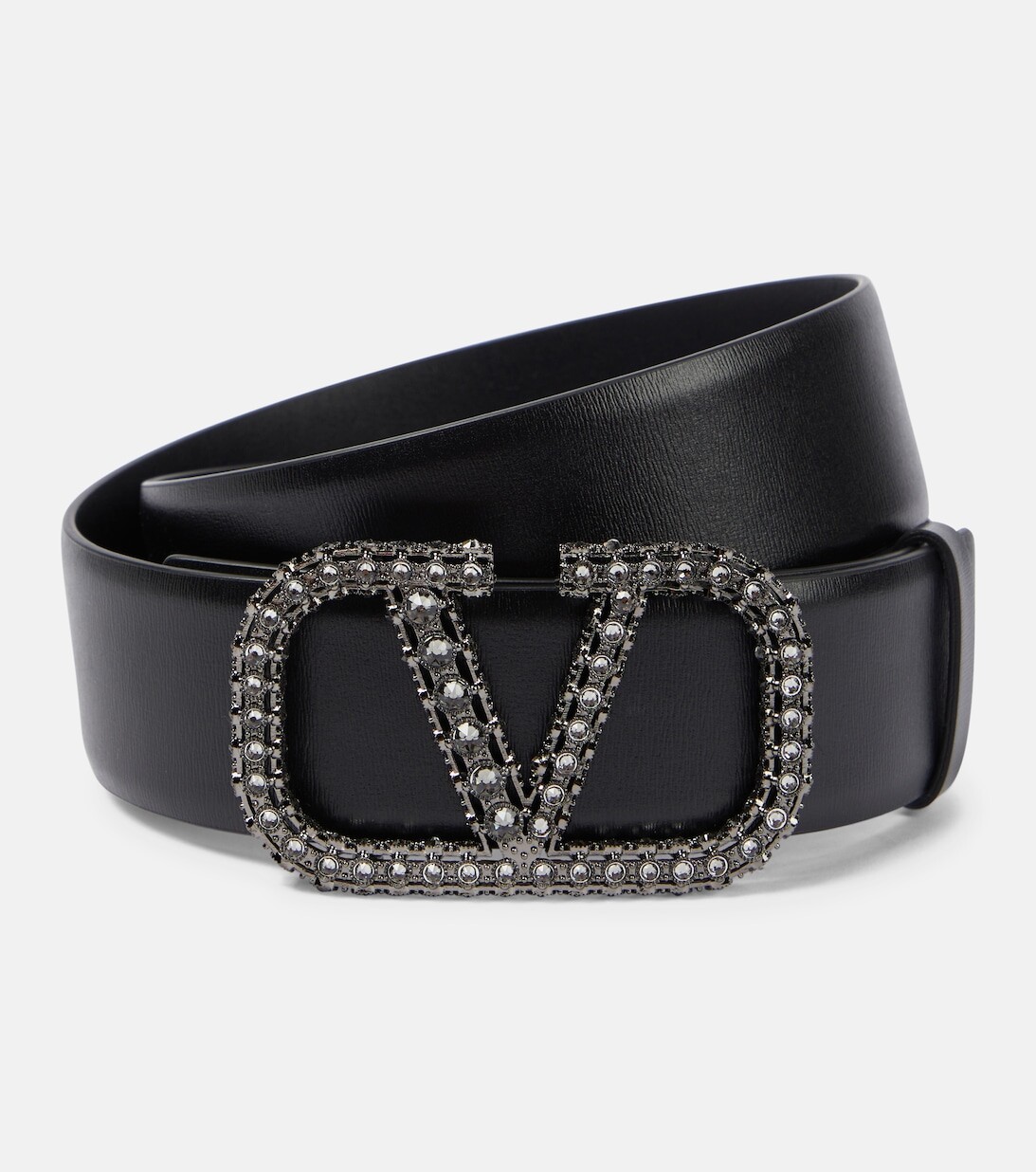 

Двусторонний кожаный ремень VLogo Signature Valentino Garavani, черный