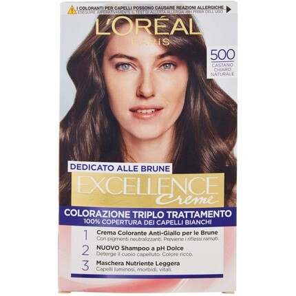 

L`OreAl Paris Excellence, посвященный брюнеткам 500 Натуральный Светло-Коричневый, L'Oreal