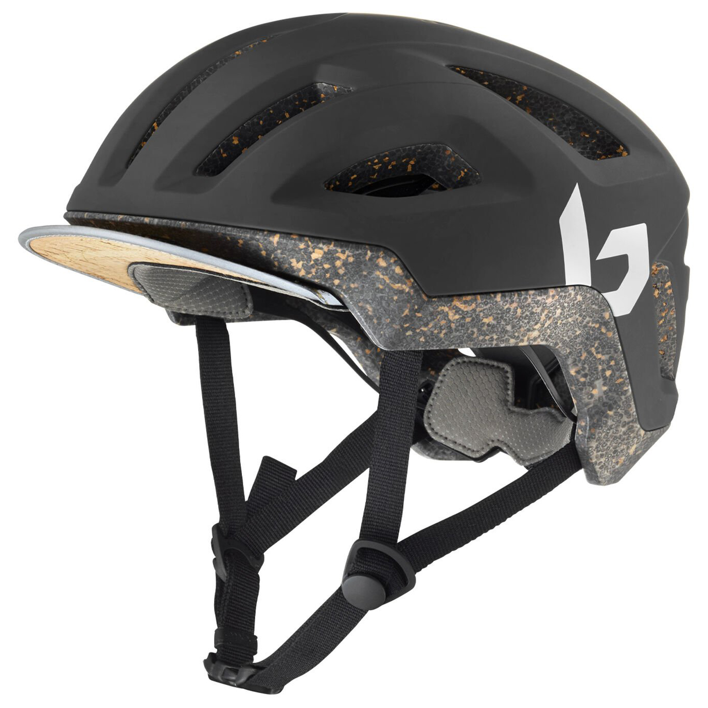 Велосипедный шлем Bollé Eco React, цвет Black Matte шлем дьявольские звуковые украшения длинные короткие разноцветные фотомагнитные аксессуары для велосипедного шлема