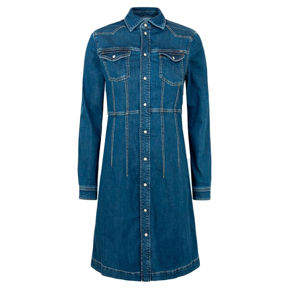 

Платье Pepe Jeans Lacey Long Sleeve Denim, синий