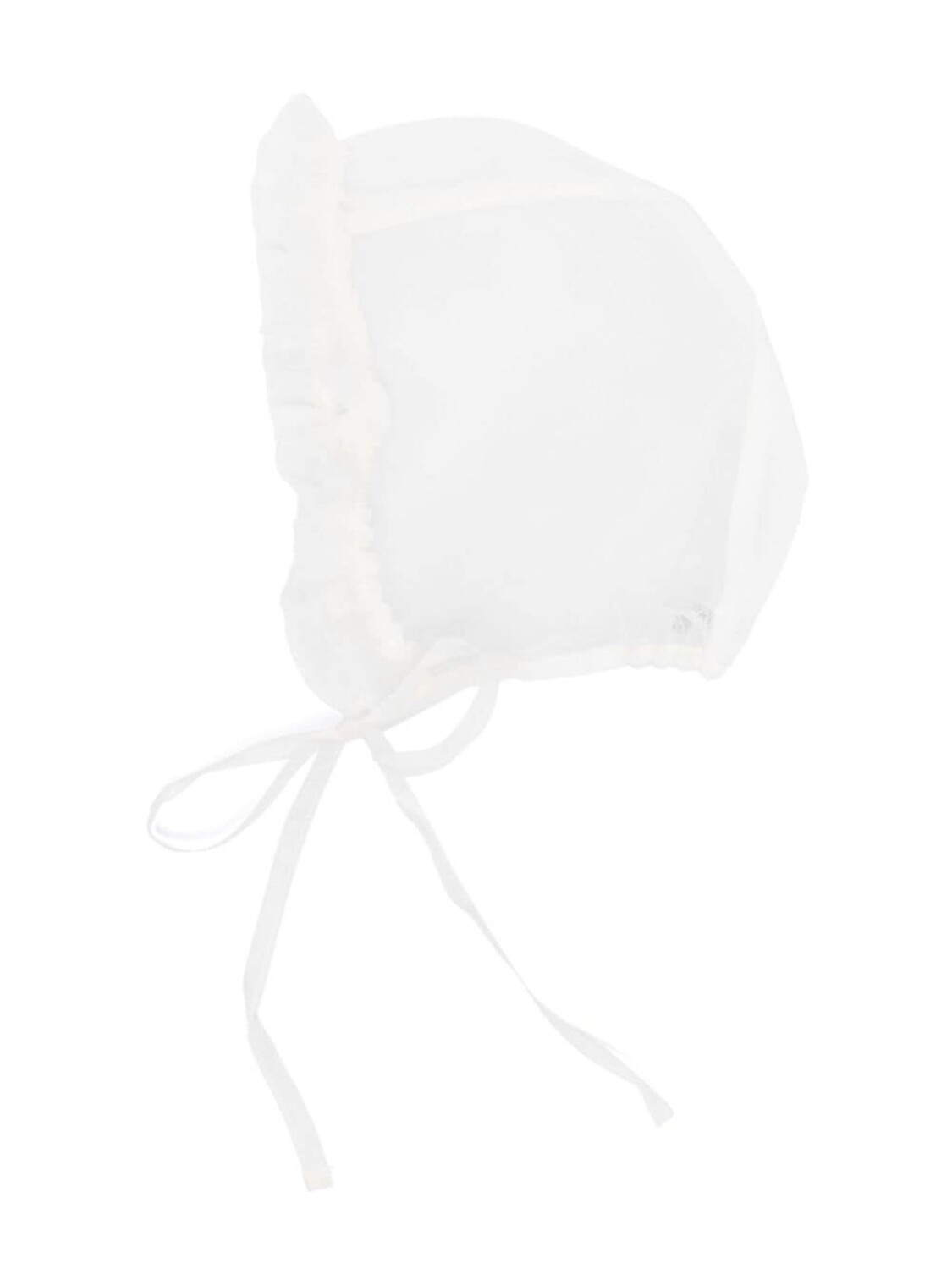 

Jesurum Baby Trina ruffled bonnet, белый
