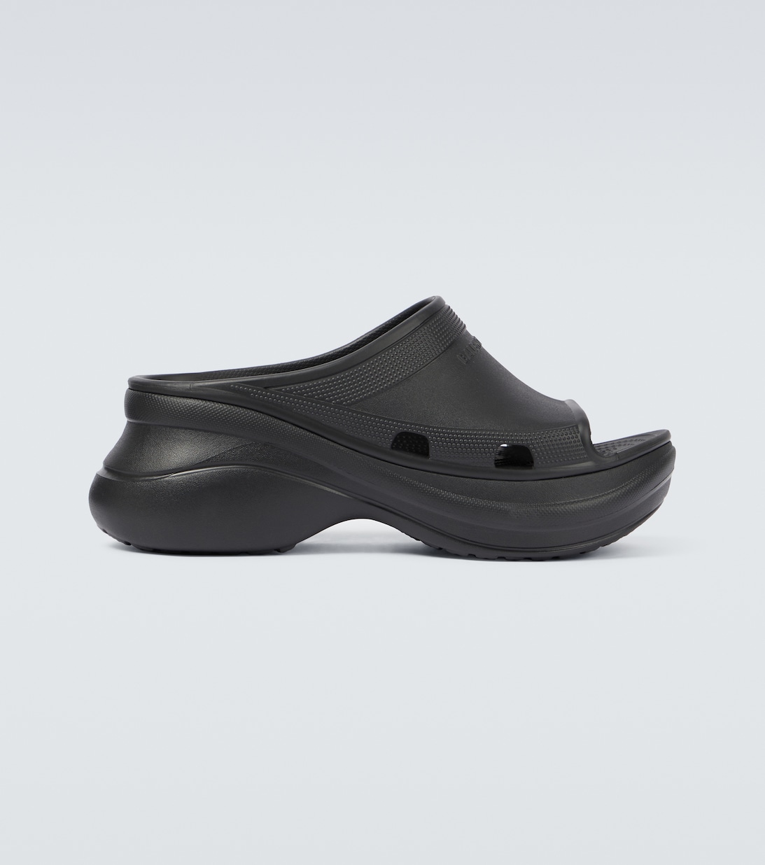 Резиновые сандалии Pool Crocs Balenciaga, черный
