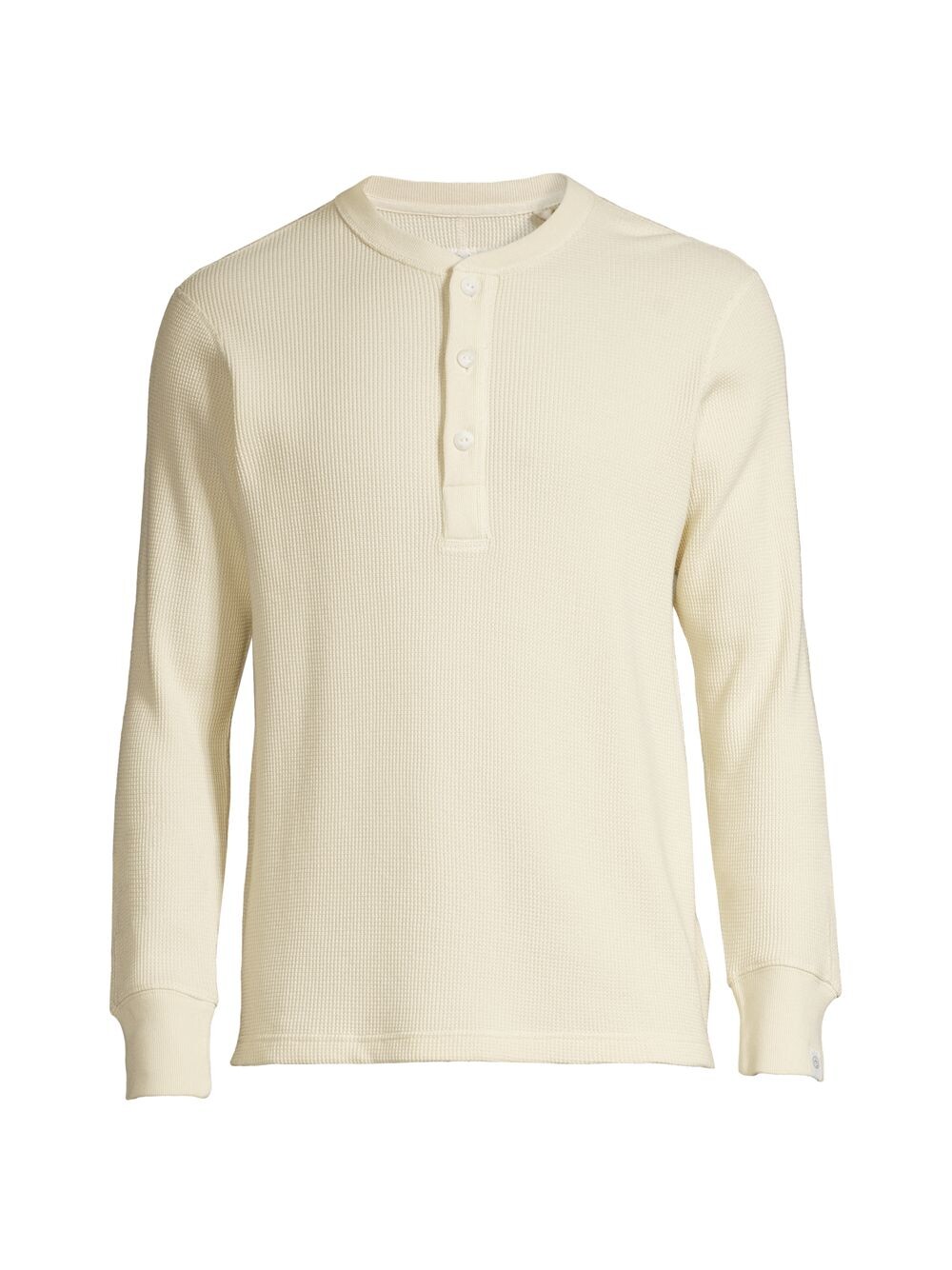 

Вафельная рубашка Henley rag & bone, слоновая кость
