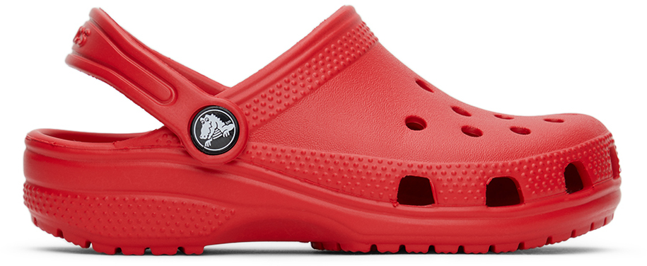 Детские красные классические сабо Crocs, цвет Varsity red