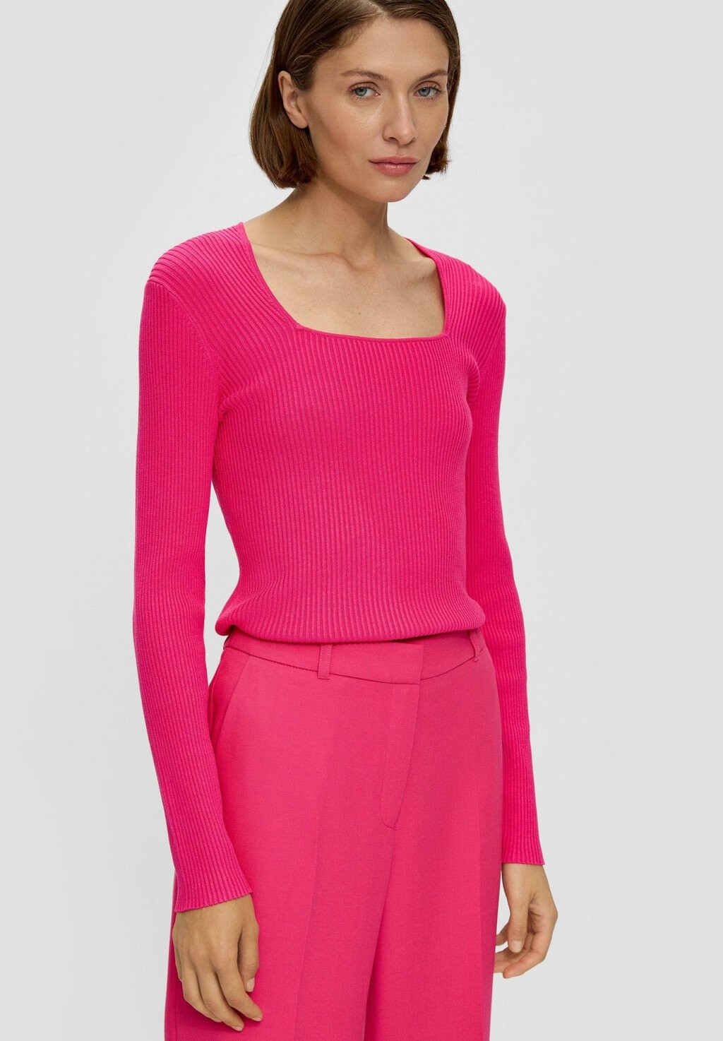 

Вязаный свитер s.Oliver BLACK LABEL, цвет pink