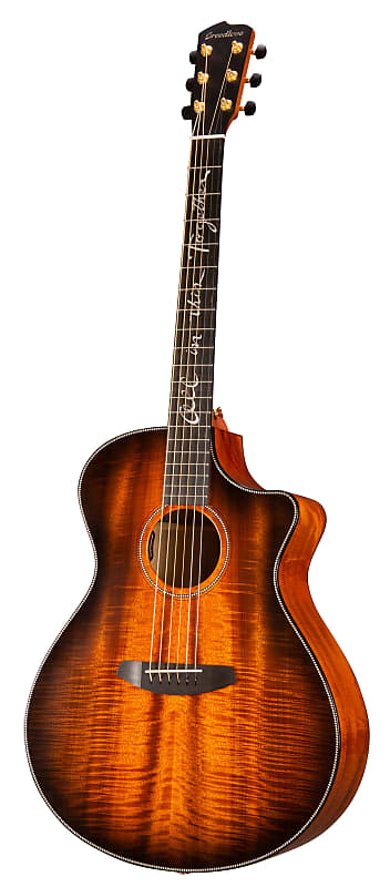 Акустическая гитара Breedlove Jeff Bridges Oregon Concerto CE Acoustic-Electric Guitar - Bourbon Myr