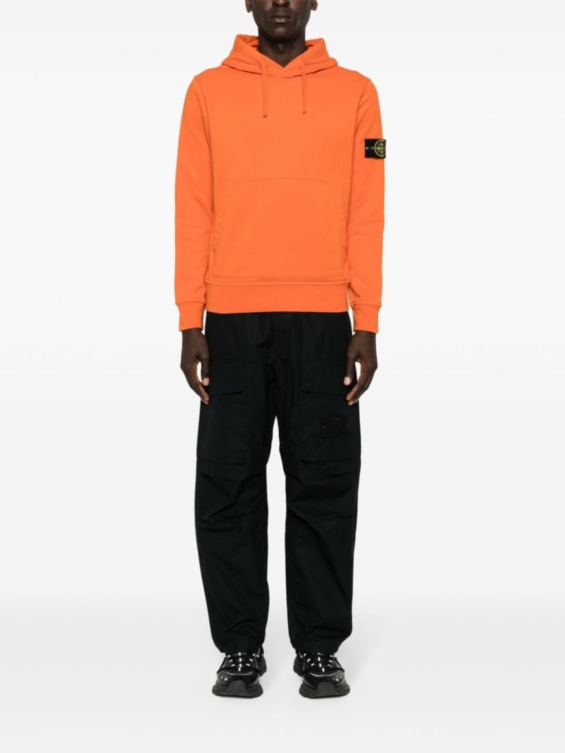 

Stone Island широкие брюки карго с нашивкой Compass, черный