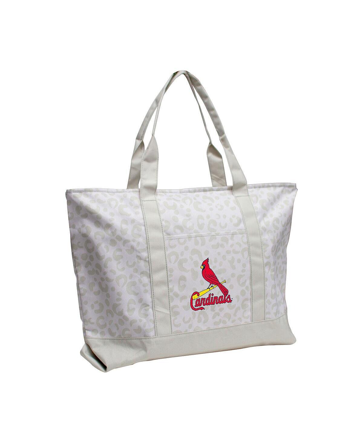 

Женская сумка-тоут St. Louis Cardinals с леопардовым узором Logo Brands, белый
