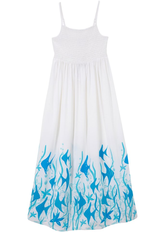 цена Платье макси для девочек Bpc Bonprix Collection, белый
