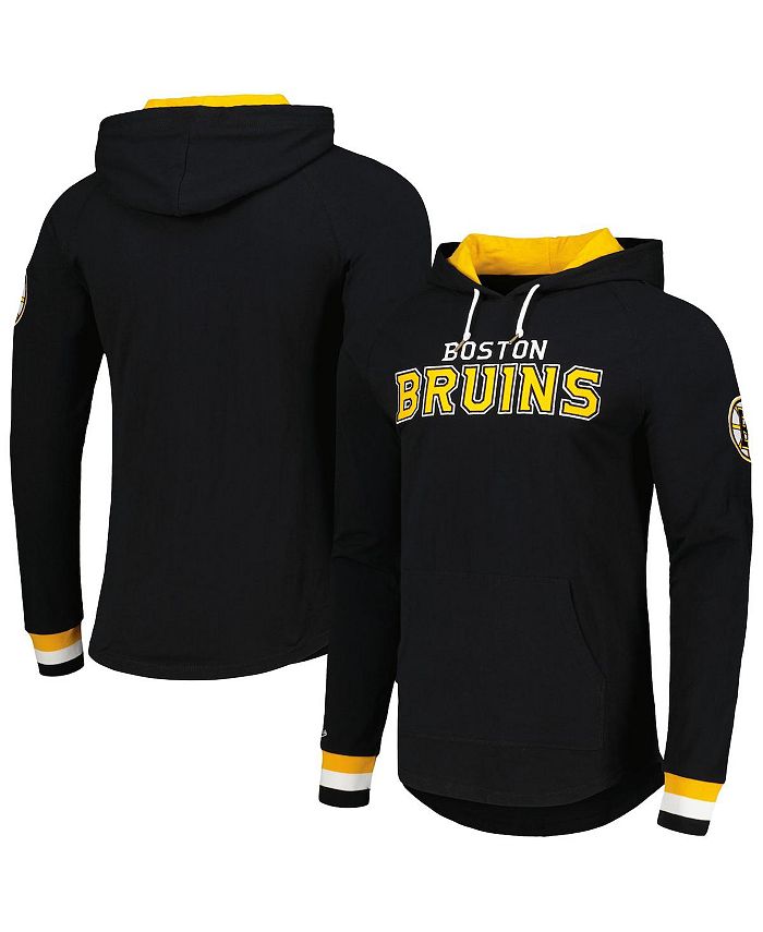 

Мужская черная футболка с длинным рукавом и худи Boston Bruins Legendary Slub Mitchell & Ness, черный