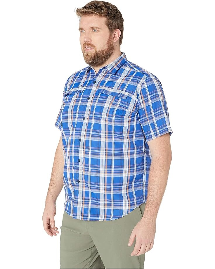 

Рубашка Columbia Big and Tall Silver Ridge 2.0 Multi Plaid Short Sleeve Shirt, цвет Azul Plaid