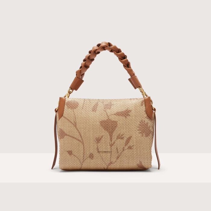 

Сумка из рафии с теневым принтом Coccinelle BOHEME STRAW SHADOW PRINT SMALL, натуральный