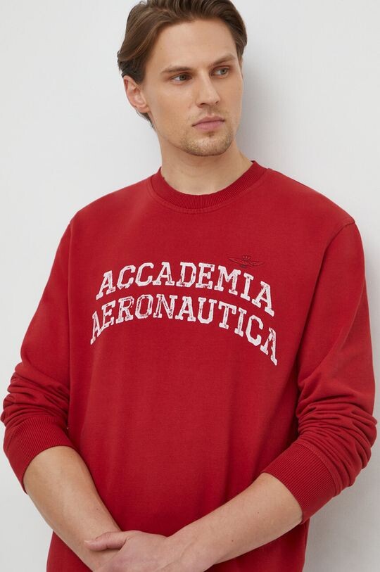 

Хлопковая толстовка Aeronautica Militare, красный
