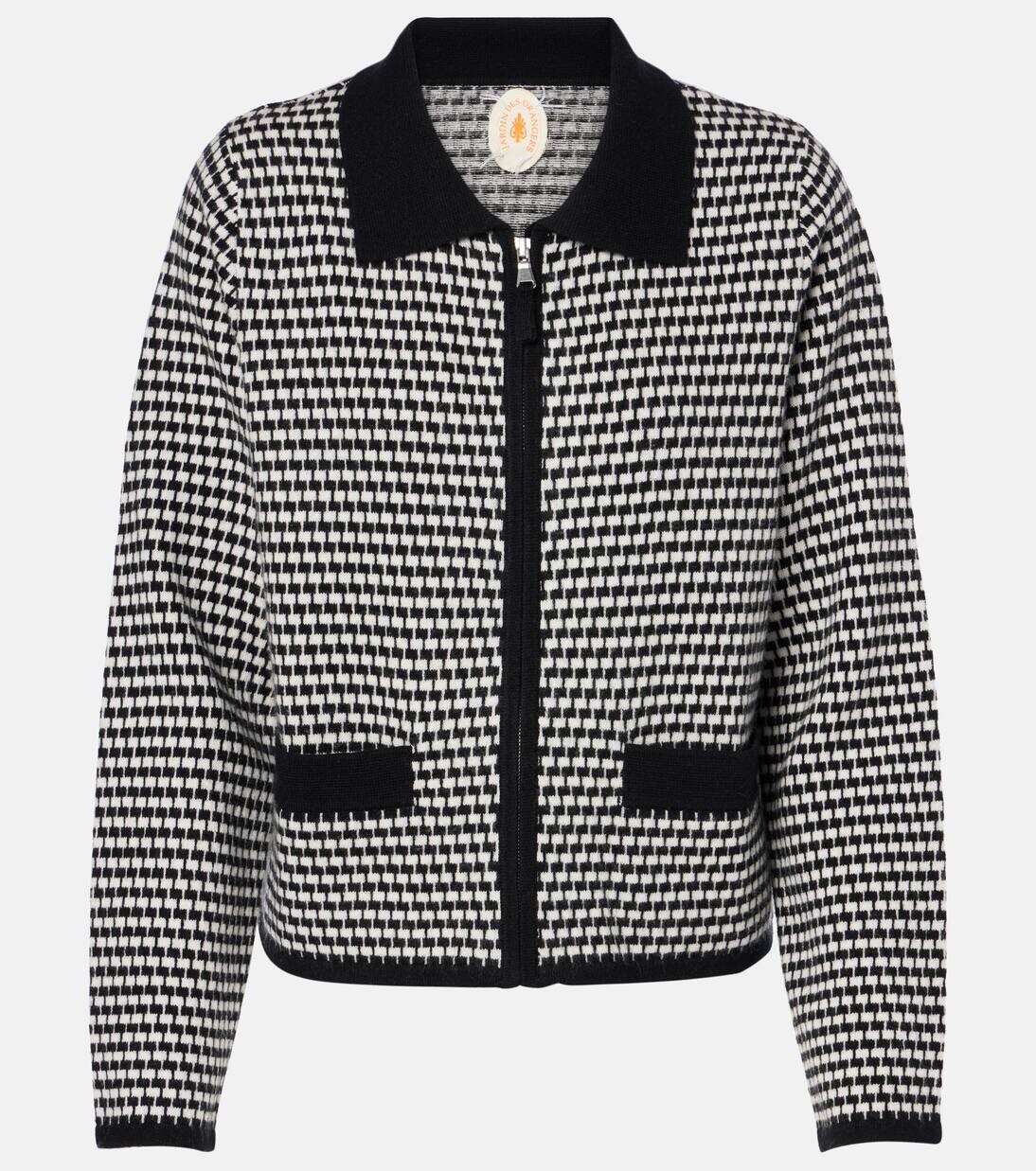 

Кардиган из шерсти и кашемира Jardin Des Orangers, цвет black/ivory