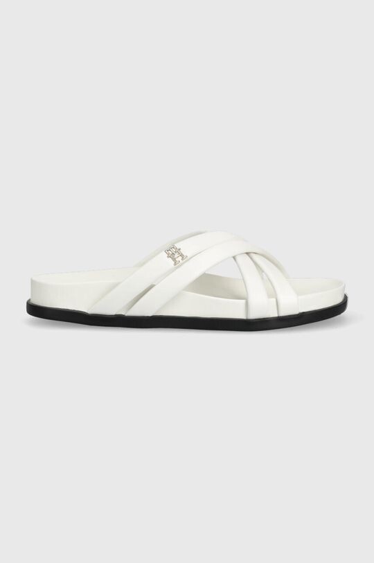 

Кожаные тапочки STRAP FEMININE SANDAL Tommy Hilfiger, белый