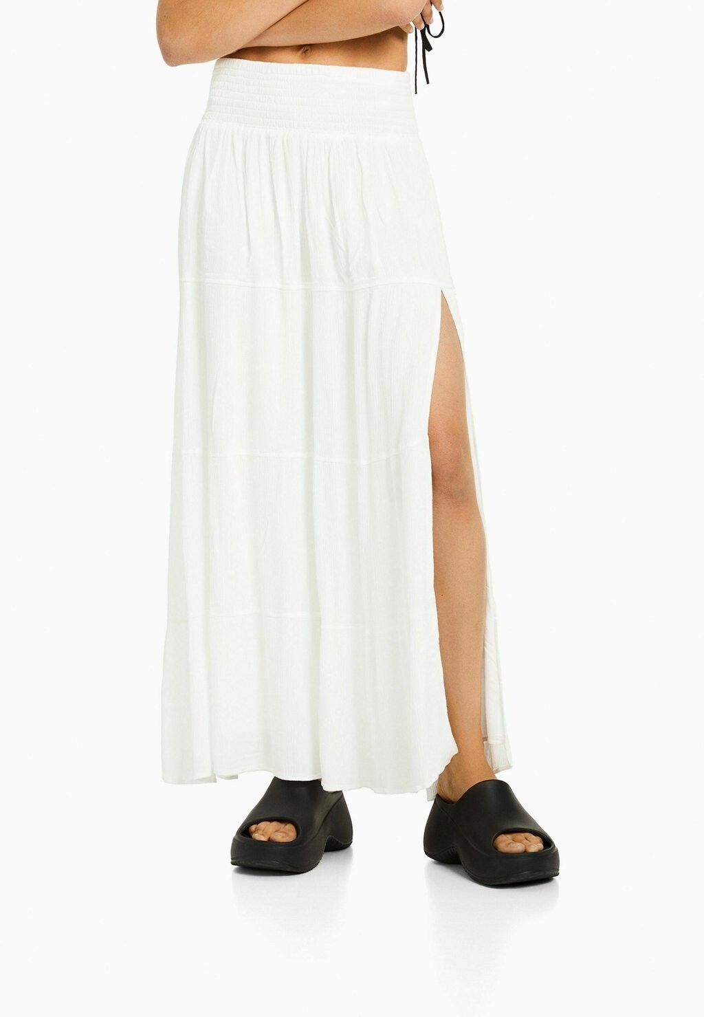 

Юбка длинная Bershka, белый