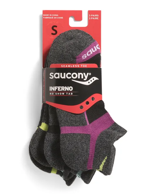 

3 пары носков «Инферно» Saucony, цвет Charcoal