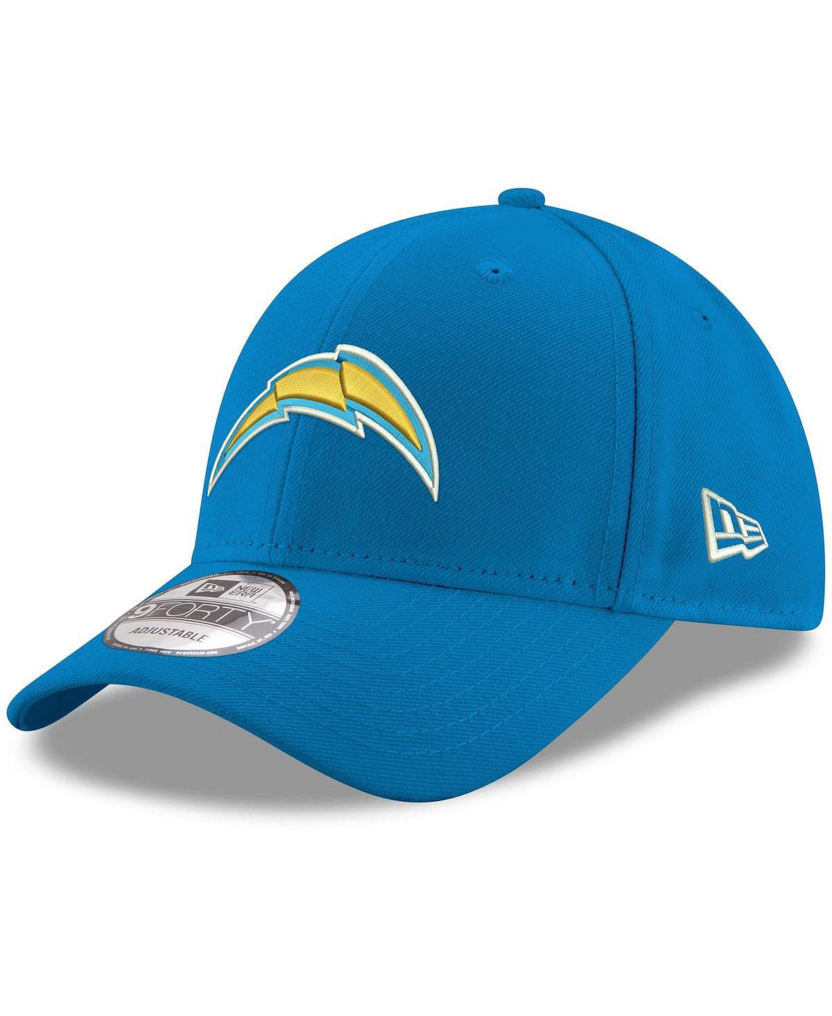 Мужская пудрово-синяя регулируемая кепка Los Angeles Chargers The League Logo 9Forty New Era