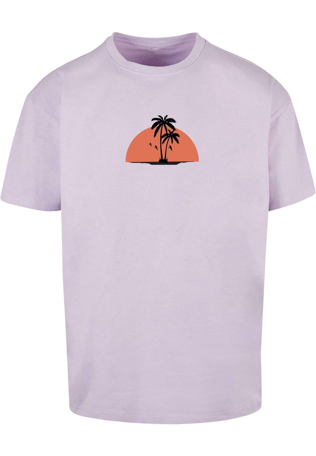 

Футболка с принтом SUMMER BEACH HEAVY OVERSIZE Merchcode, цвет lilac