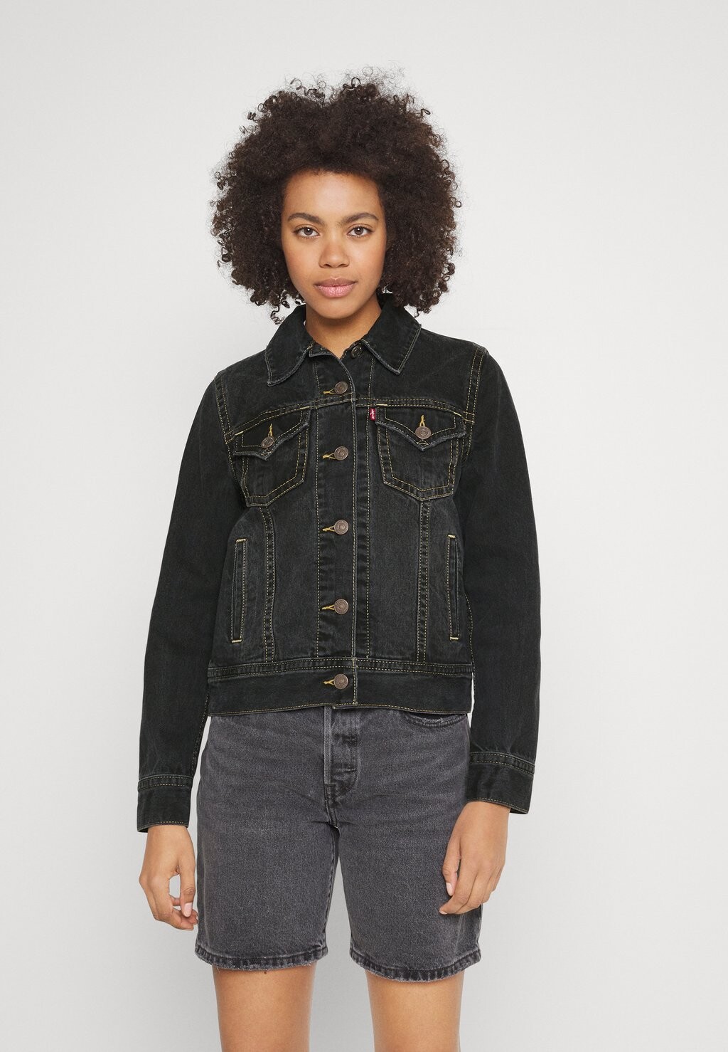 

Джинсовая куртка Levi's Noughties Trucker, под поверхностью, Черный