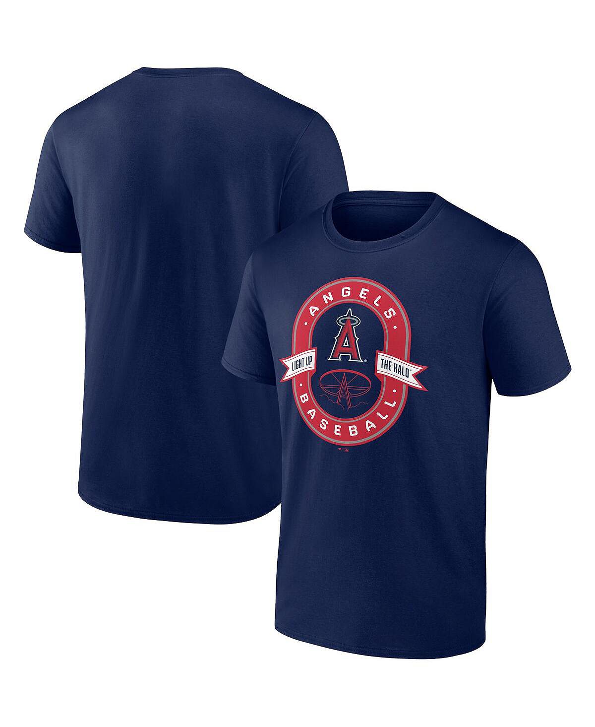 Мужская темно-синяя футболка с логотипом Los Angeles Angels Iconic Glory Bound Fanatics