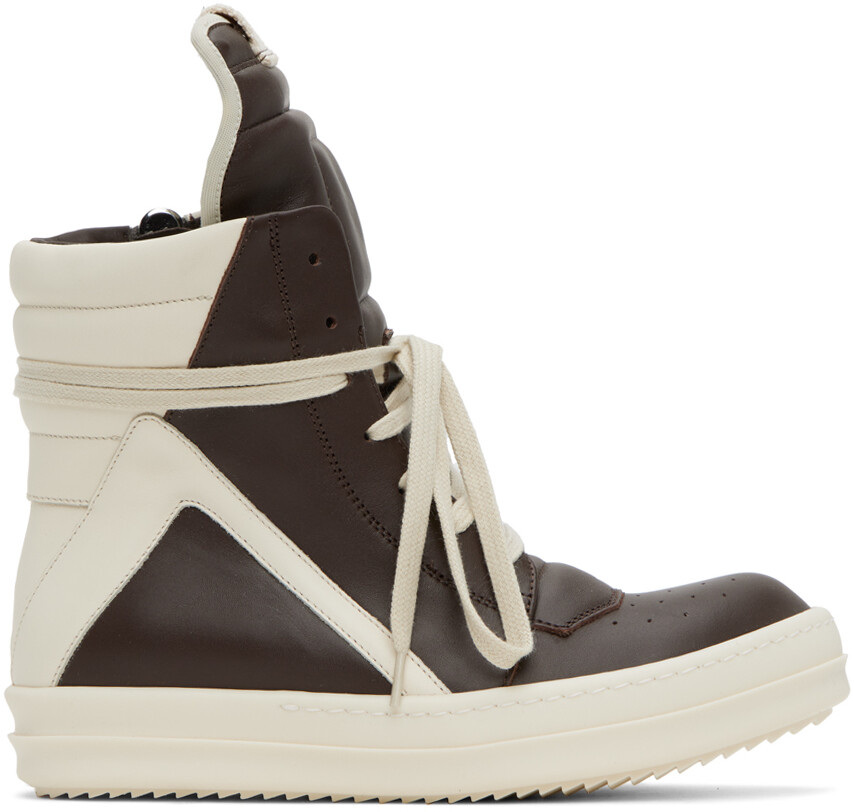

Коричневые кроссовки Rick Owens Geobasket