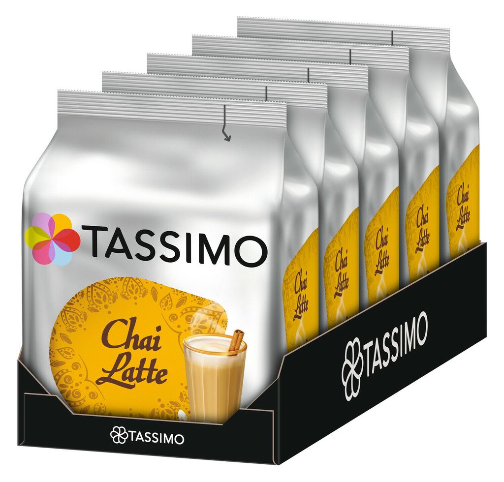 TASSIMO Chai Latte Упаковка из 5 чайных пластинок Specialty T Чайные капсулы 5 x 8 напитков Jacobs