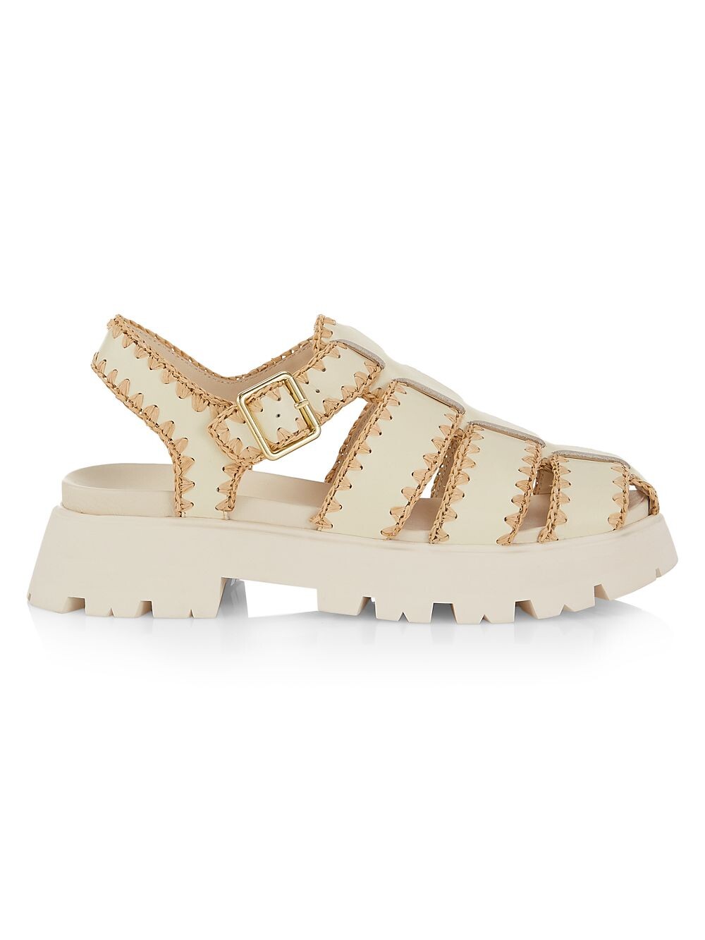 

Сандалии Talia Caged с кожаной подошвой Loeffler Randall, кремовый
