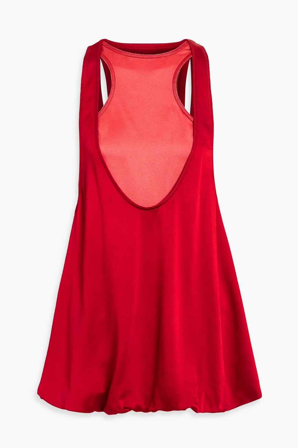 

Многослойный топ из чеканного атласа Valentino Garavani, малиновый