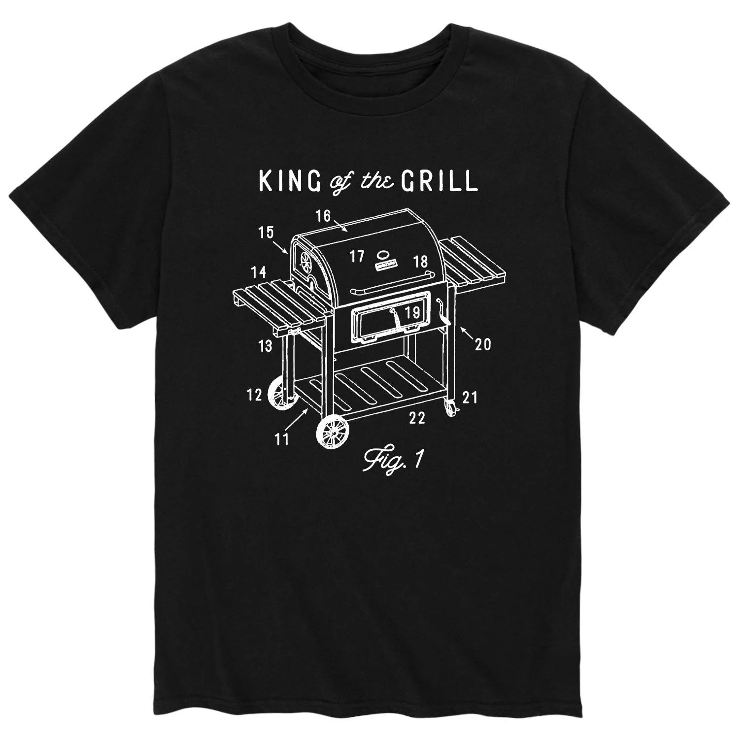 Мужская футболка с рисунком King Of The Grill Licensed Character