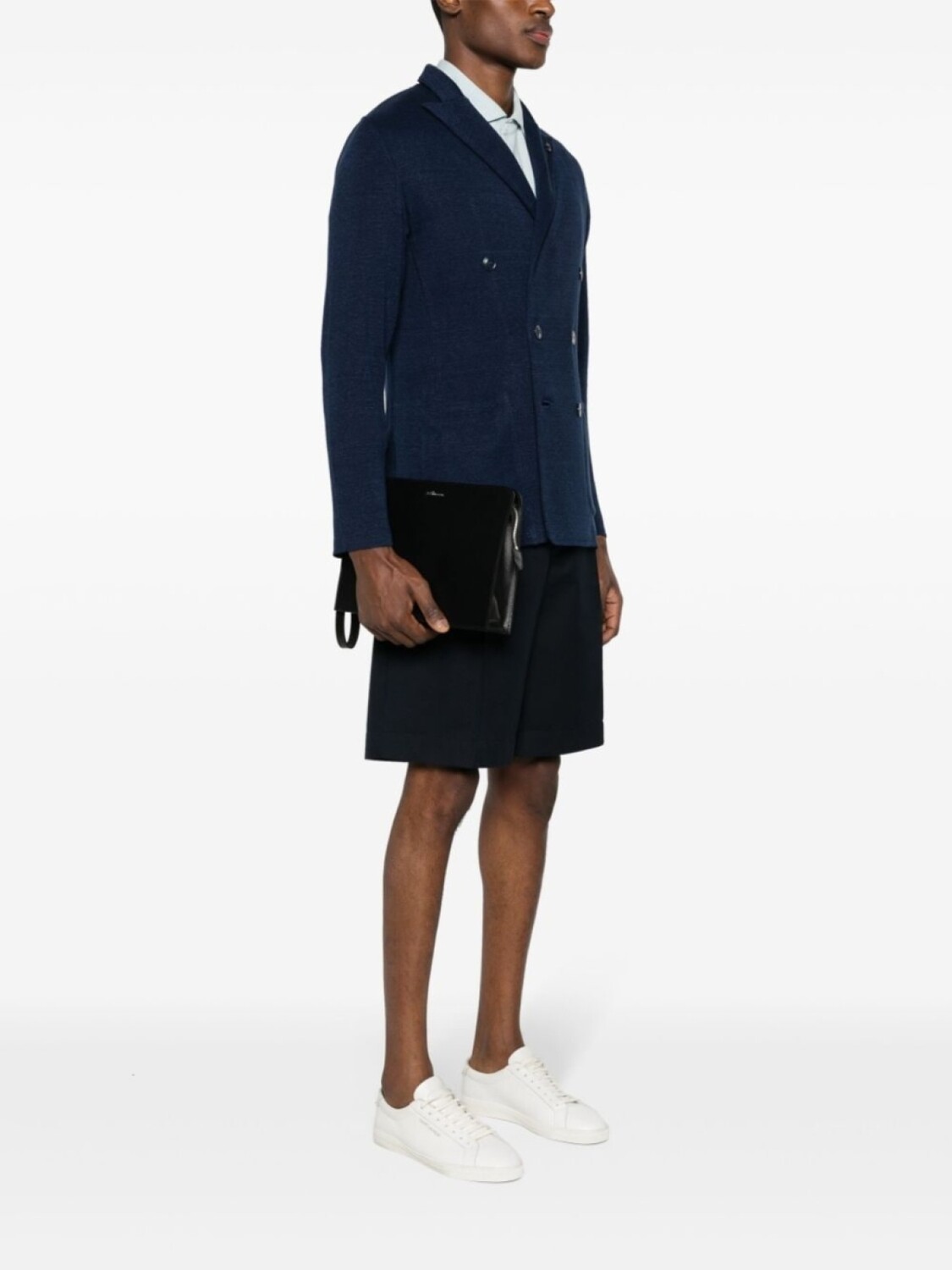 

Kiton клатч с логотипом, черный