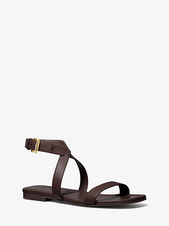 Кожаные сандалии Bridgette Michael Kors Collection, коричневый