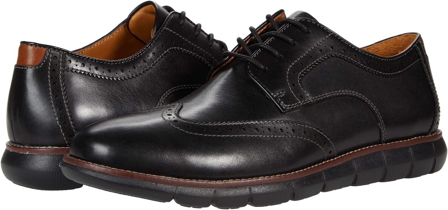 

Оксфорды Holden Wing Tip Johnston & Murphy, цвет Black Full Grain Leather