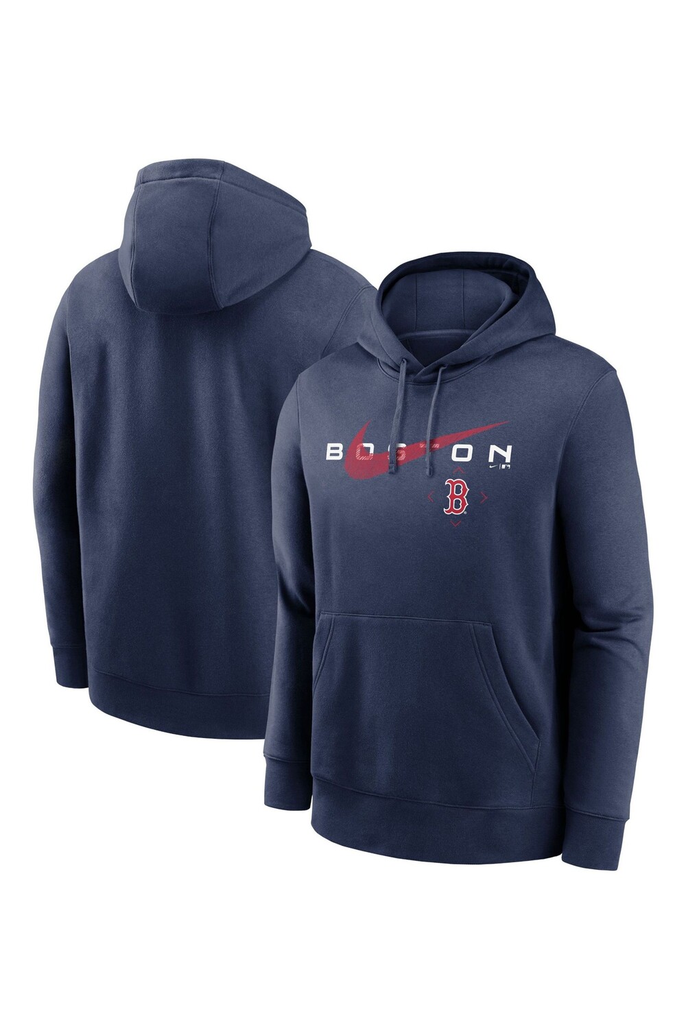 

Красный - Флисовый пуловер с логотипом Boston Sox Swoosh Nike, синий