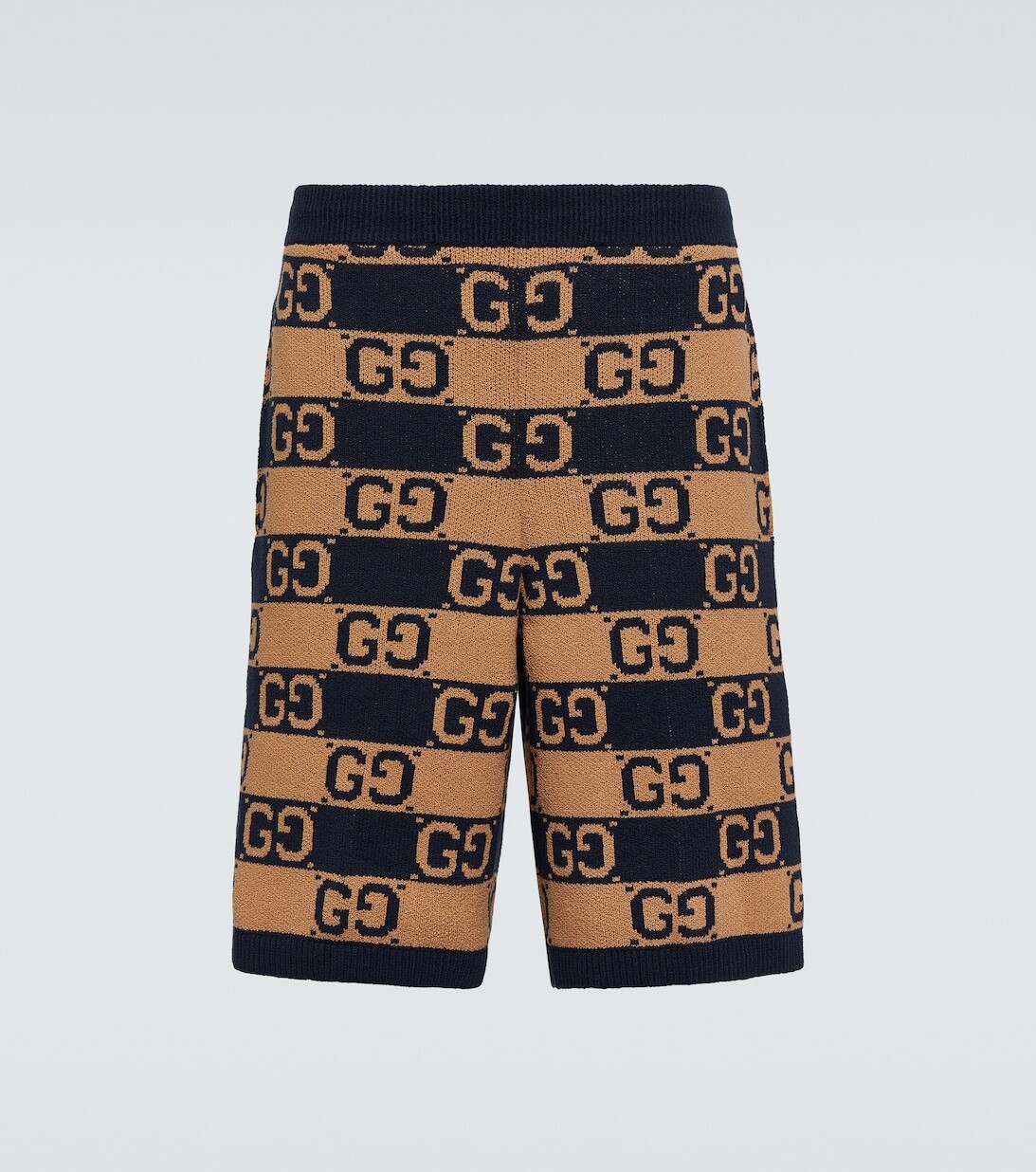

Жаккардовые шорты с узором GG Gucci, бежевый