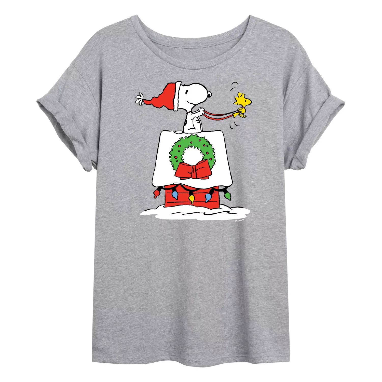 цена Детская футболка Peanuts Sleigh House с струящимся рисунком и рисунком Licensed Character