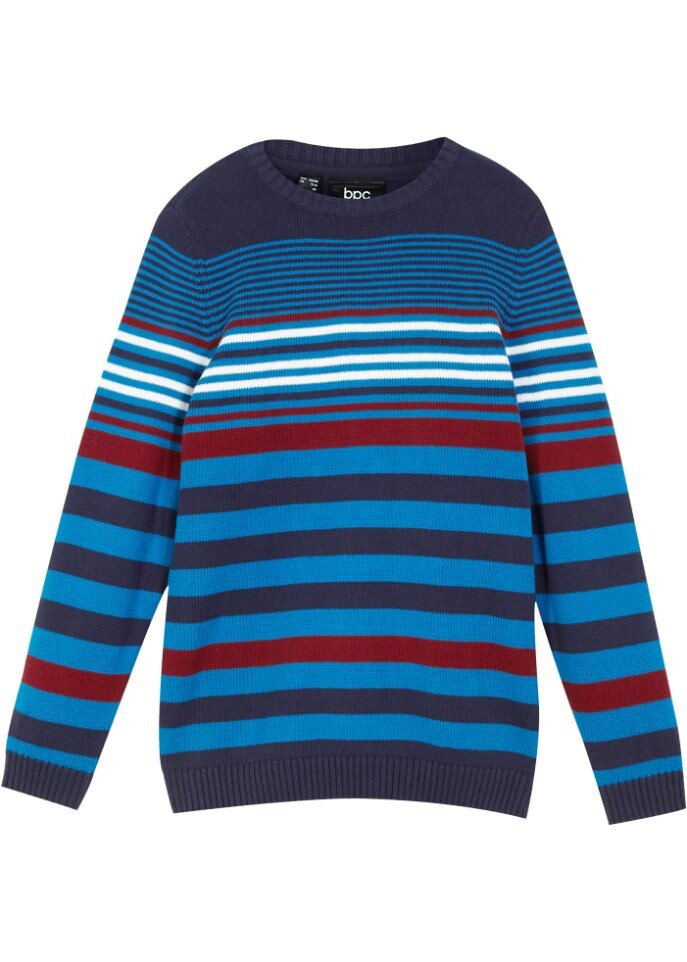 

Свитер для мальчика в полоску Bpc Bonprix Collection, синий