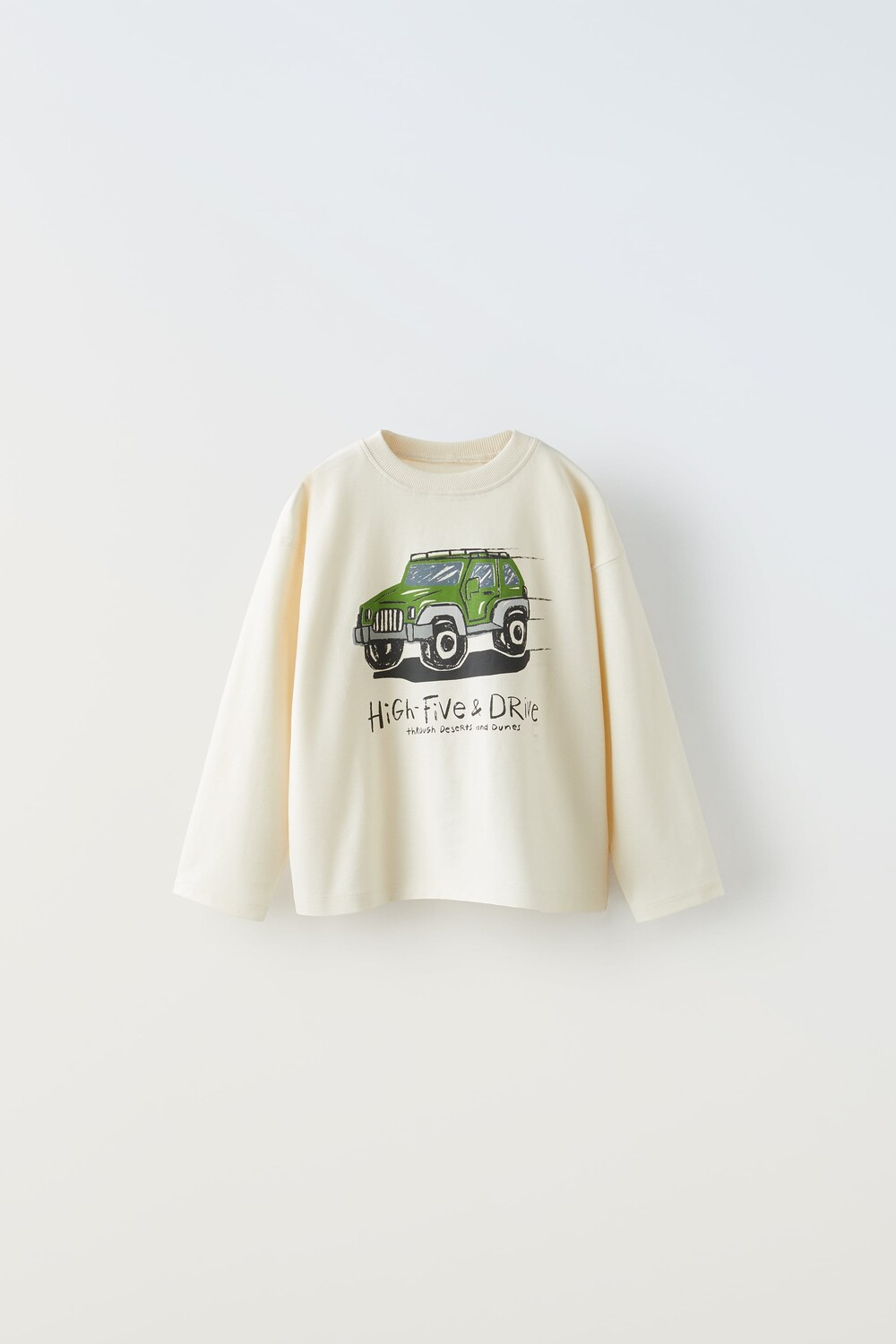 

Рубашка с принтом Zara, экрю