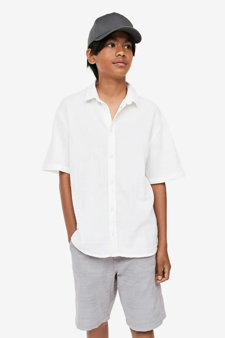

Хлопковые шорты H&M, серый
