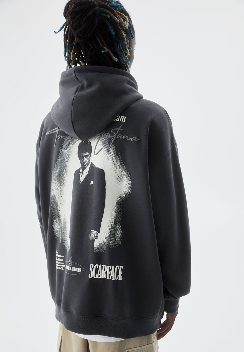 

Толстовка Black Scarface PULL&BEAR, черный